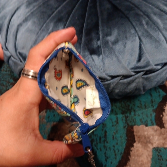 Vera Bradley Clip Zip ID Case MARINA PAISLEY - Picture 4 of 4